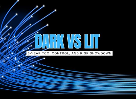 Dark Fiber vs. Lit Waves: The 5-Year TCO, Control, and Risk Showdown